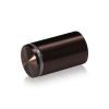 1-1/4'' Diameter X 1-3/4'' Barrel Length, Aluminum Rounded Head Standoffs, Bronze Anodized Finish Easy Fasten Standoff (For Inside / Outside use) [Required Material Hole Size: 7/16'']