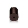 1-1/4'' Diameter X 1-3/4'' Barrel Length, Aluminum Rounded Head Standoffs, Bronze Anodized Finish Easy Fasten Standoff (For Inside / Outside use) [Required Material Hole Size: 7/16'']