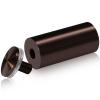 1-1/4'' Diameter X 2-1/2'' Barrel Length, Aluminum Rounded Head Standoffs, Bronze Anodized Finish Easy Fasten Standoff (For Inside / Outside use) [Required Material Hole Size: 7/16'']