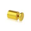 1-1/4'' Diameter X 1-1/2''  Barrel Length, Aluminum Gold Anodized Finish. Easy Fasten Adjustable Edge Grip Standoff (For Inside Use Only)