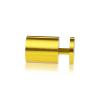 1-1/4'' Diameter X 1-1/2''  Barrel Length, Aluminum Gold Anodized Finish. Easy Fasten Adjustable Edge Grip Standoff (For Inside Use Only)
