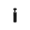 1/2'' Diameter X 1-1/2''  Barrel Length, Aluminum Black Anodized Finish. Easy Fasten Adjustable Edge Grip Standoff (For Inside Use Only)