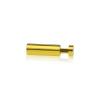 1/2'' Diameter X 1-1/2''  Barrel Length, Aluminum Gold Anodized Finish. Easy Fasten Adjustable Edge Grip Standoff (For Inside Use Only)