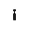 1/2'' Diameter X 1''  Barrel Length, Aluminum Black Anodized Finish. Easy Fasten Adjustable Edge Grip Standoff (For Inside Use Only)