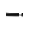 1/2'' Diameter X 2''  Barrel Length, Aluminum Black Anodized Finish. Easy Fasten Adjustable Edge Grip Standoff (For Inside Use Only)