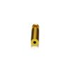 1/2'' Diameter X 2''  Barrel Length, Aluminum Gold Anodized Finish. Easy Fasten Adjustable Edge Grip Standoff (For Inside Use Only)