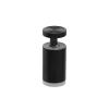 1'' Diameter X 1-1/2''  Barrel Length, Aluminum Black Anodized Finish. Easy Fasten Adjustable Edge Grip Standoff (For Inside Use Only)