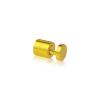 3/4'' Diameter X 3/4''  Barrel Length, Aluminum Gold Anodized Finish. Easy Fasten Adjustable Edge Grip Standoff (For Inside Use Only)