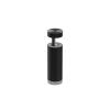 5/8'' Diameter X 1-1/2''  Barrel Length, Aluminum Black Anodized Finish. Easy Fasten Adjustable Edge Grip Standoff (For Inside Use Only)