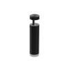5/8'' Diameter X 2''  Barrel Length, Aluminum Black Anodized Finish. Easy Fasten Adjustable Edge Grip Standoff (For Inside Use Only)
