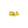 5/8'' Diameter X 3/4''  Barrel Length, Aluminum Gold Anodized Finish. Easy Fasten Adjustable Edge Grip Standoff (For Inside Use Only)