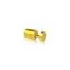 5/8'' Diameter X 3/4''  Barrel Length, Aluminum Gold Anodized Finish. Easy Fasten Adjustable Edge Grip Standoff (For Inside Use Only)