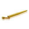 1/4'' Diameter x 3'' Length Conical Desktop Table Standoffs (Aluminum Gold Anodized) [Required Material Hole Size: 7/32'']