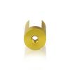 Aluminum Gold Anodized Finish 1-3/8'' x 1-3/4'' Projecting Gripper, Holds Up To 1/2'' Material