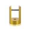 Aluminum Gold Anodized Finish Projecting Gripper, Holds Up To 3/4'' Material