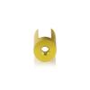 Aluminum Gold Anodized Finish 1-3/8'' x 1-3/4''  Projecting Gripper, Holds Up To 3/8'' Material