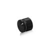 1'' Diameter X 1/2'' Barrel Length, Aluminum Rounded Head Standoffs, Black Anodized Finish Easy Fasten Standoff (For Inside / Outside use) [Required Material Hole Size: 7/16'']