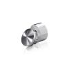 1'' Diameter X 1/2'' Barrel Length, Aluminum Rounded Head Standoffs, Shiny Anodized Finish Easy Fasten Standoff (For Inside / Outside use) [Required Material Hole Size: 7/16'']