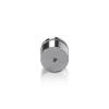 1'' Diameter X 1/2'' Barrel Length, Aluminum Rounded Head Standoffs, Shiny Anodized Finish Easy Fasten Standoff (For Inside / Outside use) [Required Material Hole Size: 7/16'']
