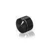 1-1/4'' Diameter X 1/2'' Barrel Length, Aluminum Rounded Head Standoffs, Black Anodized Finish Easy Fasten Standoff (For Inside / Outside use) [Required Material Hole Size: 7/16'']