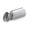 1-1/4'' Diameter X 1-3/4'' Barrel Length, Aluminum Rounded Head Standoffs, Shiny Anodized Finish Easy Fasten Standoff (For Inside / Outside use) [Required Material Hole Size: 7/16'']