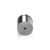 1-1/4'' Diameter X 1'' Barrel Length, Aluminum Rounded Head Standoffs, Shiny Anodized Finish Easy Fasten Standoff (For Inside / Outside use) [Required Material Hole Size: 7/16'']