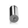 1-1/4'' Diameter X 2-1/2'' Barrel Length, Aluminum Rounded Head Standoffs, Shiny Anodized Finish Easy Fasten Standoff (For Inside / Outside use) [Required Material Hole Size: 7/16'']