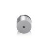 1-1/4'' Diameter X 3/4'' Barrel Length, Aluminum Rounded Head Standoffs, Clear Anodized Finish Easy Fasten Standoff (For Inside / Outside use) [Required Material Hole Size: 7/16'']