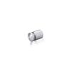 1/2'' Diameter X 1/2'' Barrel Length, Aluminum Rounded Head Standoffs, Clear Anodized Finish Easy Fasten Standoff (For Inside / Outside use) [Required Material Hole Size: 3/8'']