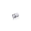 1/2'' Diameter X 1/2'' Barrel Length, Aluminum Rounded Head Standoffs, Shiny Anodized Finish Easy Fasten Standoff (For Inside / Outside use) [Required Material Hole Size: 3/8'']