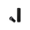 1/2'' Diameter X 1-3/4'' Barrel Length, Aluminum Rounded Head Standoffs, Black Anodized Finish Easy Fasten Standoff (For Inside / Outside use) [Required Material Hole Size: 3/8'']