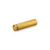 1/2'' Diameter X 1-3/4'' Barrel Length, Aluminum Rounded Head Standoffs, Gold Anodized Finish Easy Fasten Standoff (For Inside / Outside use) [Required Material Hole Size: 3/8'']