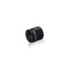 3/4'' Diameter X 1/2'' Barrel Length, Aluminum Rounded Head Standoffs, Black Anodized Finish Easy Fasten Standoff (For Inside / Outside use) [Required Material Hole Size: 7/16'']