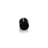 3/4'' Diameter X 1/2'' Barrel Length, Aluminum Rounded Head Standoffs, Black Anodized Finish Easy Fasten Standoff (For Inside / Outside use) [Required Material Hole Size: 7/16'']
