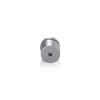 3/4'' Diameter X 1/2'' Barrel Length, Aluminum Rounded Head Standoffs, Clear Anodized Finish Easy Fasten Standoff (For Inside / Outside use) [Required Material Hole Size: 7/16'']