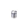 3/4'' Diameter X 1/2'' Barrel Length, Aluminum Rounded Head Standoffs, Shiny Anodized Finish Easy Fasten Standoff (For Inside / Outside use) [Required Material Hole Size: 7/16'']