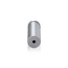 3/4'' Diameter X 1-3/4'' Barrel Length, Aluminum Rounded Head Standoffs, Clear Anodized Finish Easy Fasten Standoff (For Inside / Outside use) [Required Material Hole Size: 7/16'']