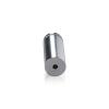 3/4'' Diameter X 1-3/4'' Barrel Length, Aluminum Rounded Head Standoffs, Shiny Anodized Finish Easy Fasten Standoff (For Inside / Outside use) [Required Material Hole Size: 7/16'']