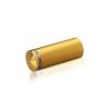 3/4'' Diameter X 1-3/4'' Barrel Length, Aluminum Rounded Head Standoffs, Gold Anodized Finish Easy Fasten Standoff (For Inside / Outside use) [Required Material Hole Size: 7/16'']