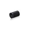 3/4'' Diameter X 1'' Barrel Length, Aluminum Rounded Head Standoffs, Black Anodized Finish Easy Fasten Standoff (For Inside / Outside use) [Required Material Hole Size: 7/16'']