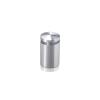 3/4'' Diameter X 1'' Barrel Length, Aluminum Rounded Head Standoffs, Shiny Anodized Finish Easy Fasten Standoff (For Inside / Outside use) [Required Material Hole Size: 7/16'']
