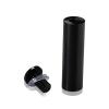 3/4'' Diameter X 2-1/2'' Barrel Length, Aluminum Rounded Head Standoffs, Black Anodized Finish Easy Fasten Standoff (For Inside / Outside use) [Required Material Hole Size: 7/16'']