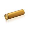 3/4'' Diameter X 2-1/2'' Barrel Length, Aluminum Rounded Head Standoffs, Gold Anodized Finish Easy Fasten Standoff (For Inside / Outside use) [Required Material Hole Size: 7/16'']