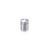 5/8'' Diameter X 1/2'' Barrel Length, Aluminum Rounded Head Standoffs, Shiny Anodized Finish Easy Fasten Standoff (For Inside / Outside use) [Required Material Hole Size: 7/16'']