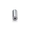 5/8'' Diameter X 1-3/4'' Barrel Length, Aluminum Rounded Head Standoffs, Clear Anodized Finish Easy Fasten Standoff (For Inside / Outside use) [Required Material Hole Size: 7/16'']
