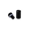 5/8'' Diameter X 1'' Barrel Length, Aluminum Rounded Head Standoffs, Black Anodized Finish Easy Fasten Standoff (For Inside / Outside use) [Required Material Hole Size: 7/16'']