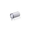 5/8'' Diameter X 1'' Barrel Length, Aluminum Rounded Head Standoffs, Clear Anodized Finish Easy Fasten Standoff (For Inside / Outside use) [Required Material Hole Size: 7/16'']