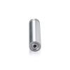 5/8'' Diameter X 2-1/2'' Barrel Length, Aluminum Rounded Head Standoffs, Clear Anodized Finish Easy Fasten Standoff (For Inside / Outside use) [Required Material Hole Size: 7/16'']