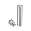 5/8'' Diameter X 2-1/2'' Barrel Length, Aluminum Rounded Head Standoffs, Shiny Anodized Finish Easy Fasten Standoff (For Inside / Outside use) [Required Material Hole Size: 7/16'']