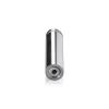 5/8'' Diameter X 2-1/2'' Barrel Length, Aluminum Rounded Head Standoffs, Shiny Anodized Finish Easy Fasten Standoff (For Inside / Outside use) [Required Material Hole Size: 7/16'']